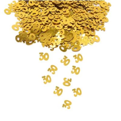 30 Gold Confetti for Birthday Anniversary Decorations - Anniversary Party Bir... - Image 1 of 4