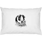 2 x 'Guinea Pig Munching On Hay' Cotton Pillow Cases (PW00033653)