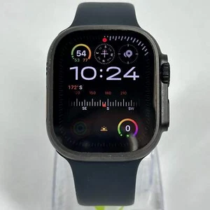 Bracelet sport minuit titane Apple Watch Ultra 2 49 mm débloqué d'usine A2986 - Photo 1 sur 9