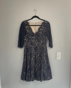 Eliza J blue Lace Cocktail Dress size 8 - Picture 1 of 5