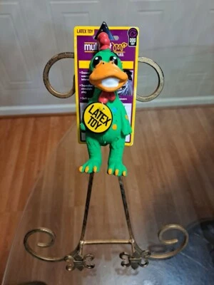 Multipet Globken latex Chicken 5.5" XS Assorted colors Dog Toy Squeaker Polkadot - Image 1 of 4