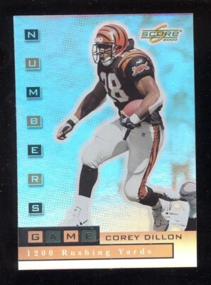 #NG23 COREY DILLON 2000 Score Numbers Game Silver /1200 Cincinnati Bengals - Image 1 of 2