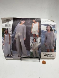 VOGUE  Pattern #1358 CALVIN KLEIN  American Designer Misses' Sizes 6-8-10 PRECUT - Picture 1 of 2