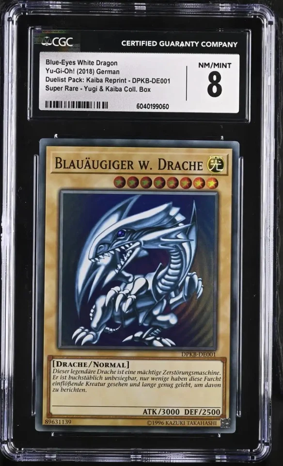 Yu-Gi-Oh Blue-Eyes White Dragon 2018 German DPKB-DE001 Super Rare CGC 8 NM MINT - Bild 1 von 1