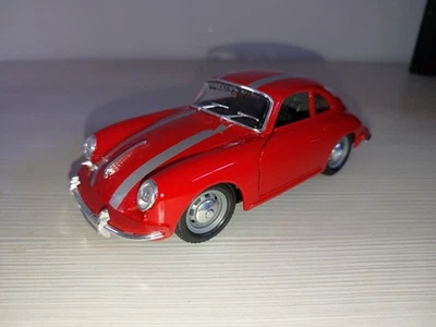 Porsche 356B 1/24 Burago Diecast Modellino Auto Bburago Made In Italy  - Immagine 1 di 4