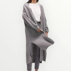 ASOS TopShop Women's Size Medium 8 - 10 Oversized Maxi Cardigan Sweater Gray NEW - Picture 1 of 9