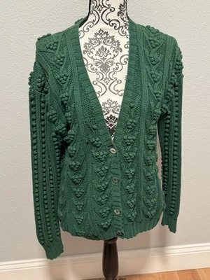 Cárdigan suéter Saks Fifth Avenue 100 % algodón talla M Foto 1 de 4