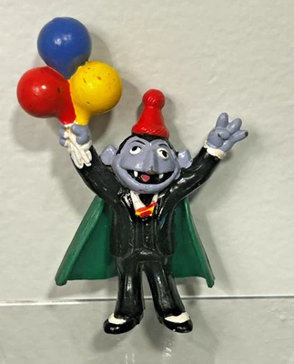Фигурка Applause Sesame Street Count фон Count Birthday Balloons ПВХ 3,5 дюйма - Изображение 1 из 4