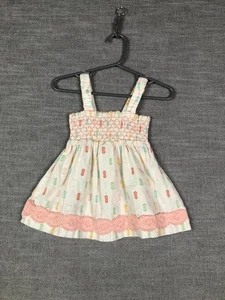 Matilda Jane Girls 2T Sundress Floral Embroidered Lace Trim Sleeveless Dress - Picture 1 of 11