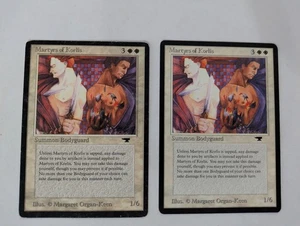 2 Martyr of Korlis Antiquities MTG NM Free shipping with tracking - Picture 1 of 2