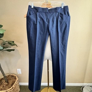 Theory Max C blaue Wollhose Anzughose Damen 2 dunkelblau maßgeschneidert Karriere - Bild 1 von 13