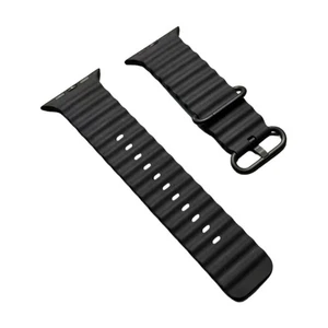 usado Original Apple Watch Series 10 9 8 7 44MM 45MM 46MM 49mm Ocean Band Negro - Imagen 1 de 6