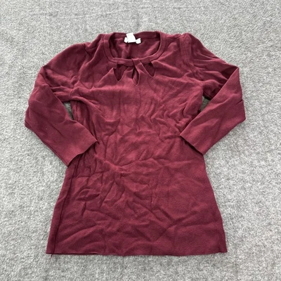 Suéter de mujer White House Black Market rojo mangas 3/4 talla XS Foto 1 de 4