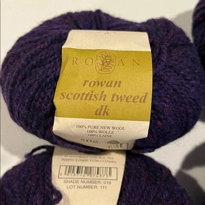 Rowan Yarn Tweed Set 016 wineberry purple new Lot of 6 - Image 1 of 4
