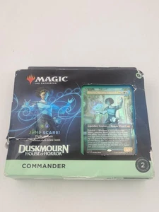 Magic The Gathering Duskmourn Commander Jump Scare Zimone Deck Damaged Box MTG - Picture 1 of 6