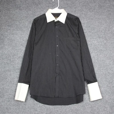 Donald J Trump Signature Collection Pinstripe Dress Shirt Mens 16.5 34/35 - Image 1 of 4