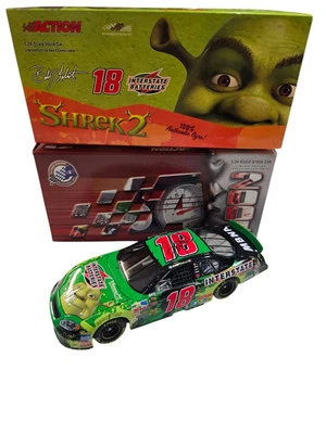 Autographed Bobby Labonte #18 Interstate Batteries/Shrek 2 2004 Nascar Racing - Image 1 of 4