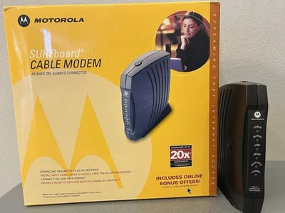 Módem cable tabla de surf Motorola SB5120 (505788-006-00) usado probado funcionando Foto 1 de 4