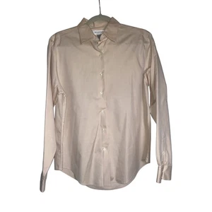 Brooks Brothers Women's Sand Non-Iron Stretch Button Up Size 14 - Picture 1 of 4