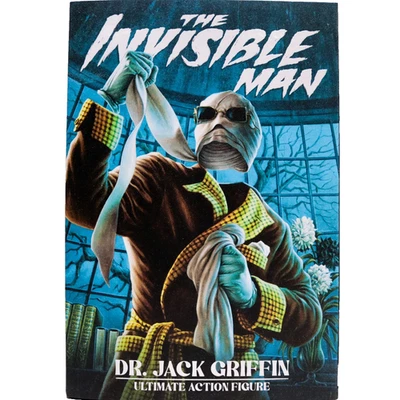 Figura de acción NECA The Invisible Man Dr. Jack Griffin Ultimate 8" de alto Foto 1 de 4