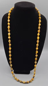 Jay King Mine Finds Faceted GOLDEN TIGERS EYE Necklace 35" Sterling Clasp 90g - Picture 1 of 5