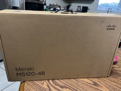 MS120-48LP-HW CISCO Meraki Cloud Managed 48 Ports PoE Switch UNCLAIMED New - Image 1 of 2