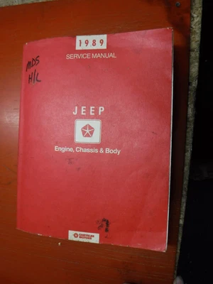 1989 JEEP CHEROKEE COMANCHE WRANGLER WAGONEER ENGINE CHASSIS BODY SERVICE MANUAL Foto 1 de 4