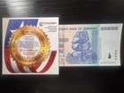 🇿🇼 ZIMBABWE 100 TRILLION DOLLAR AA/2008 • AUTHENTIC XCHANGE OF AMERICA NOTE