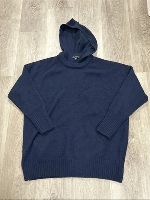 James Perse Women’s Cashmere Hoodie Size 1 Navy Blue - Image 1 of 4