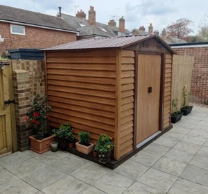 Large Garden Shed Metal Storage Tool House Outdoor Durable Polypropylene 8x6FT - Picture 1 of 11
