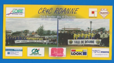 CYCLISME carte équipe cycliste CLUB DES ROUTIERS DES 4 CHAMINS ROANNE - Photo 1/2