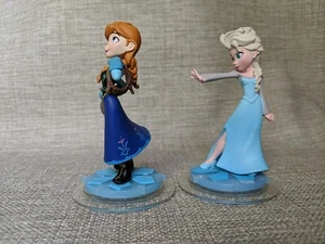 Disney Infinity Anna and Elsa Frozen Lot Of 2 Figures INF 1000024 / 25 - Picture 1 of 8