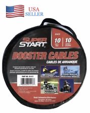 Jumper Cables 10 ft. 10 Gauge Color Coded Clamps Booster Starter Cables with Bag