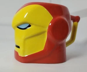 Iron Man Head Ceramic Coffee Mug Cup Authentic Disney Store: Marvel 3D Sculpted - Picture 1 of 19
