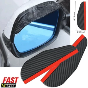 Espejo retrovisor lateral de fibra de carbono para automóvil 2 piezas tabla de lluvia protector de cejas parasol - Imagen 1 de 9