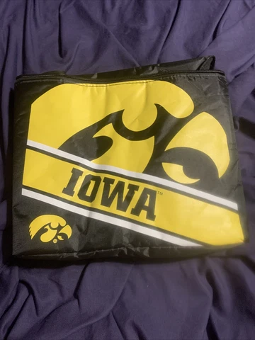 FOCO Iowa Hawkeyes Insulated Lunch Box Cooler With Strap (NEW) Cover