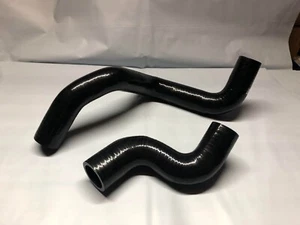 2 pieces BLACK SILICONE RADIATOR HOSE KIT for NISSAN PULSAR GTIR RNN14 - Picture 1 of 2