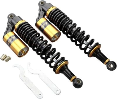 Amortecedores traseiros de motor 340 mm 13,5 pol. suspensões a ar ajuste Harley Sportster 883 - Imagem 1 de 4