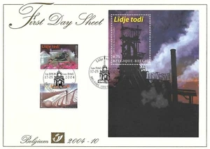 [FDS128] Belgium FDS 2004-10 Blast funaces First Day Sheet SUPERB - Picture 1 of 1