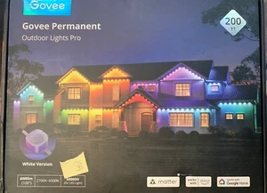 Govee Permanent Outdoor Lights Pro, 200ft -White Wire Color Open Box - Picture 1 of 6
