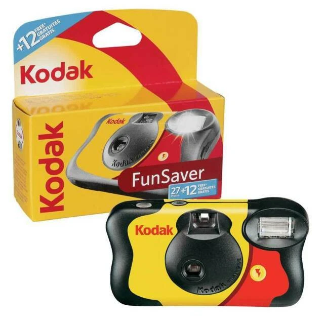 Kodak Fun Flash 35mm Disposable Camera - Yellow/Red [EXPIRY: 12-2026] - Image 1 of 1
