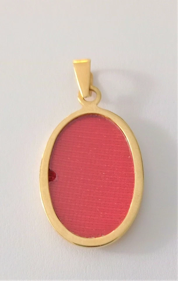 Pendentif Porte-Photo or Jaune 750 18KT Homme Femme Pour Collier Souvenir - Photo 1/1