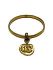 Chanel Old Charm Bangle Gold Bracelet Coco Mark Cc Logo Accessory Jewelry 20Cm