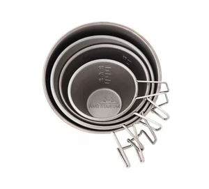 AMG Titanium Lightweight Camping Backpacking Sierra Cup Water Cup Soju Cup - Picture 1 of 10