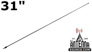 Antena AM/FM de acero inoxidable Black Spring 31" - Se adapta a: 2012-2017 Triumph Trophy - Imagen 1 de 1