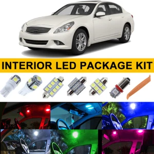 11PCS Interior LED Lights Bulbs Package Kit For Infiniti G37 2008-2011 2012 2013 - Picture 1 of 23