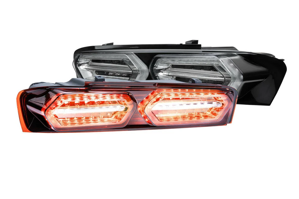 Montajes de luces traseras LED Facelift Morimoto XB rojas/humadas para Chevy Camaro 16-18 Foto 1 de 4