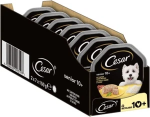 Cesar Hundefutter Nassfutter Senior 10+ mit zartem Huhn- Reis- Gelee=0,76€/100g - Bild 1 von 1