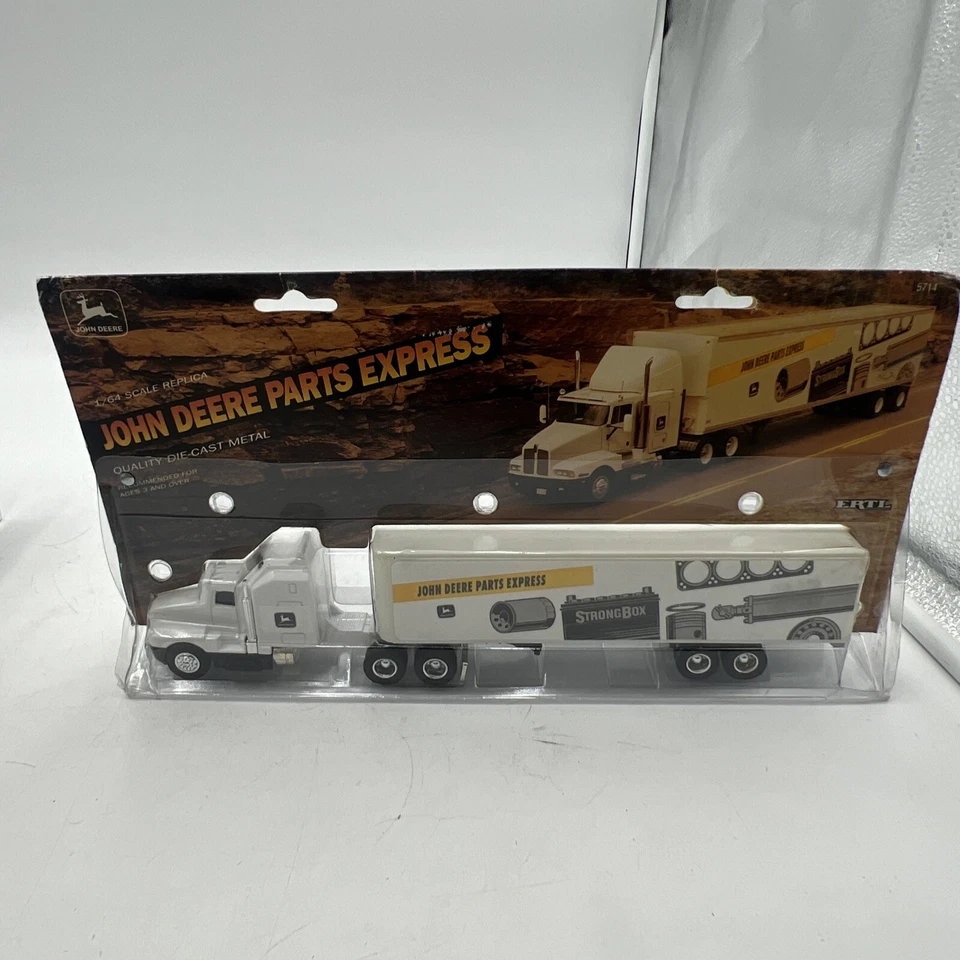 John Deere Parts Express Truck-trailer by ERTL Diecast 1992 1/64 Scale USA B11