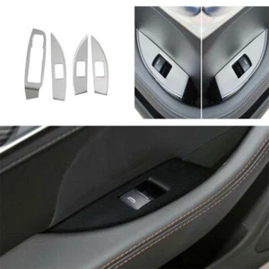 For Cadillac CT5 2020-24 Silver Steel Window Lock Lift Switch Button Panel Trim - Bild 1 von 4